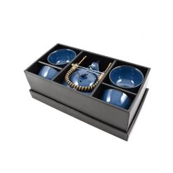 Rich Blue Japanese Tea Set For Four 5 Rich Blue Japanese Tea Set For Four -Sous Chef Kitchenware rich blue japanese tea set for four 4