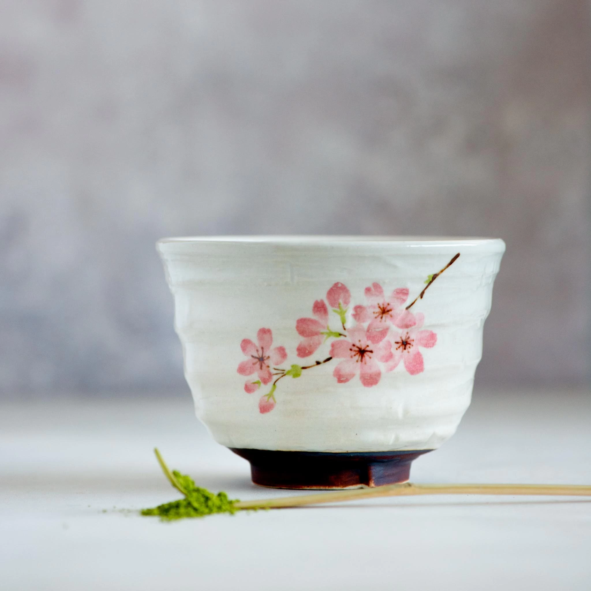 Sakura Blossom Matcha Bowl 1 Sakura Blossom Matcha Bowl