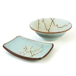 Sakura Blossom Side Plate 19cm X 13cm 7 Sakura Blossom Side Plate 19cm X 13cm -Sous Chef Kitchenware sakura plate bowl 1